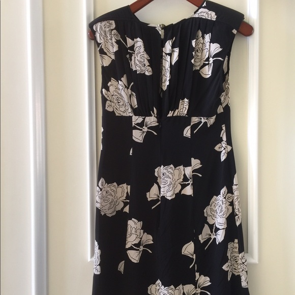 πHPπ NWT Tracy Reese Black/Parchment Rose Dress - Picture 4 of 8
